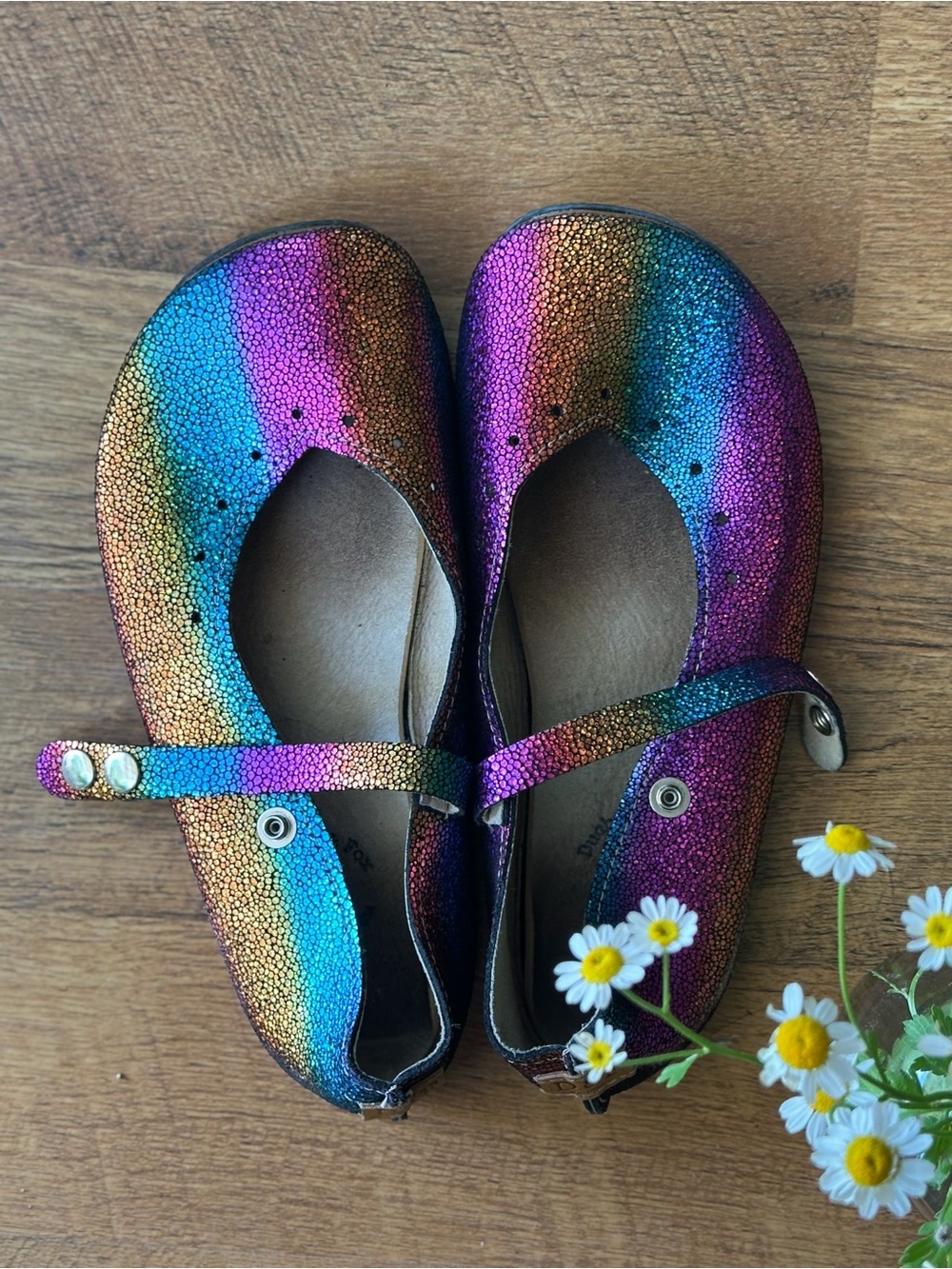 Dutchess and Fox Rainbow Barefoot Shoes Size 8